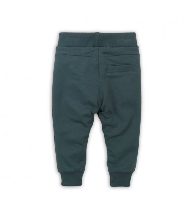 Koko - Noko vaikiškos laisvalaikio kelnės. Spalva tamsiai žalia su KOKO-NOKO logotipu